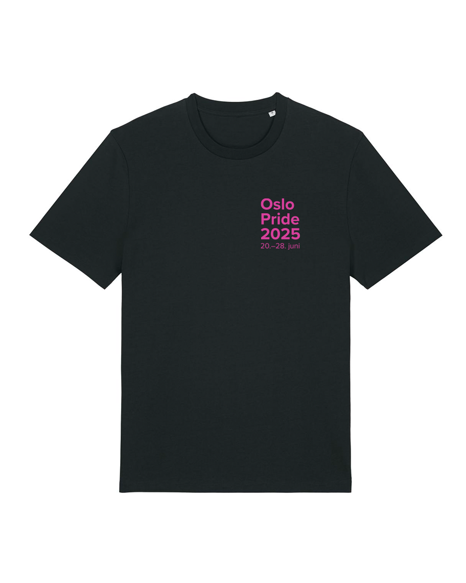 Sort T-skjorte – Oslo Pride 2025