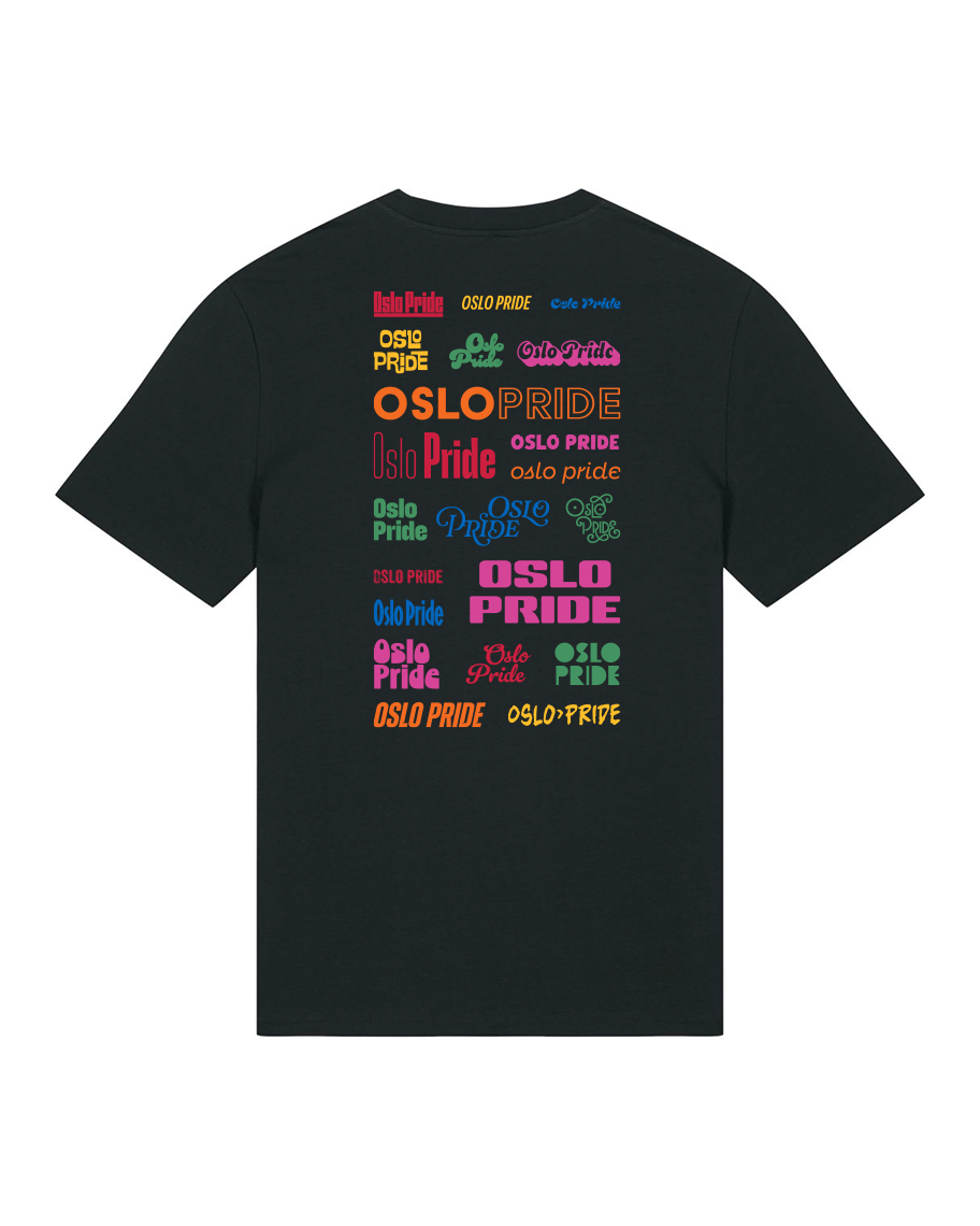 Sort T-skjorte – Oslo Pride 2025