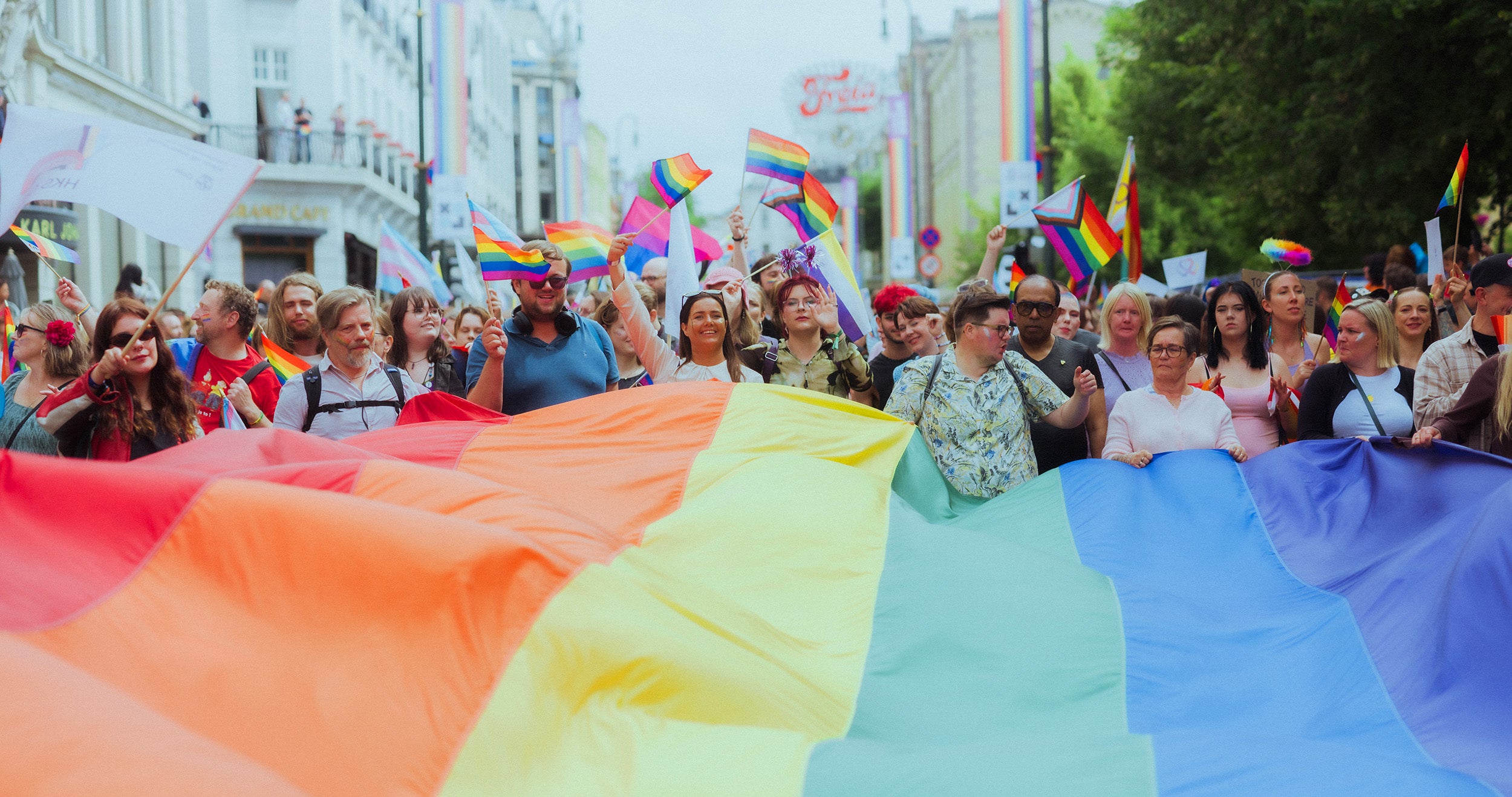 <h1>Oslo Pride er Norges største feiring av <em><strong>kjærlighet og mangfold</strong></em></h1>