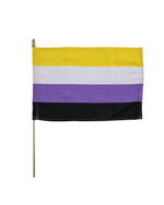 Last inn bildet i Galleri-visningsprogrammet, Håndflagg Non-binary
